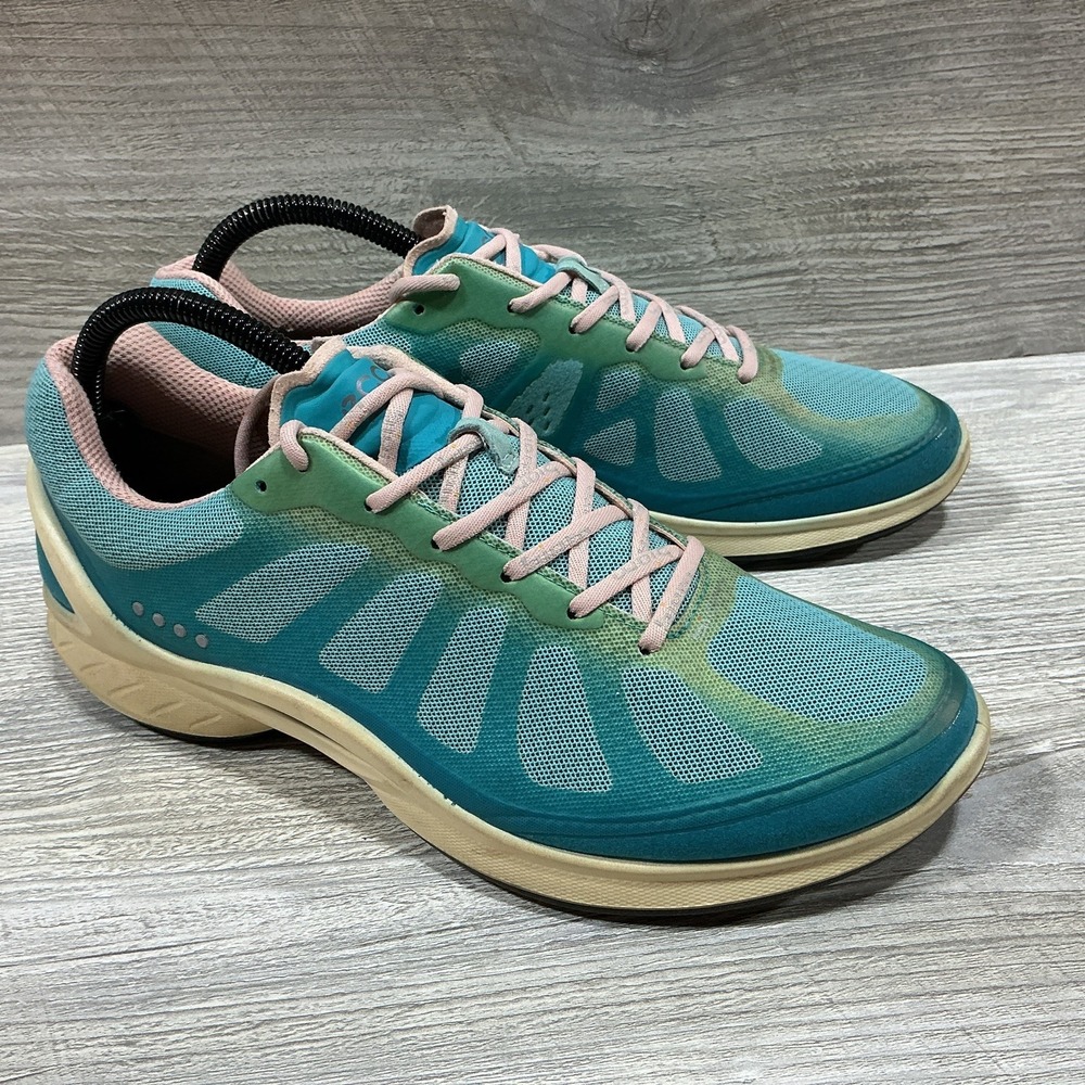 ECCO Biom Fjuel Racer Women's Size US 8-8.5 EUR 39 Blue Comfort Sneakers Shoes